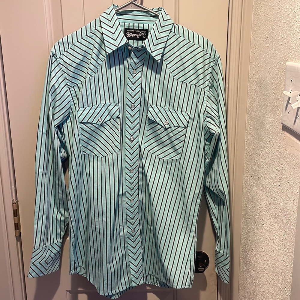 Vintage wrangler pearl snap